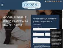 Tablet Screenshot of pompefunebricasadei.com